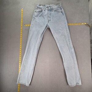VTG Levis 501 Jeans Womens Light Wash Button Fly USA 90s Fits 24x31